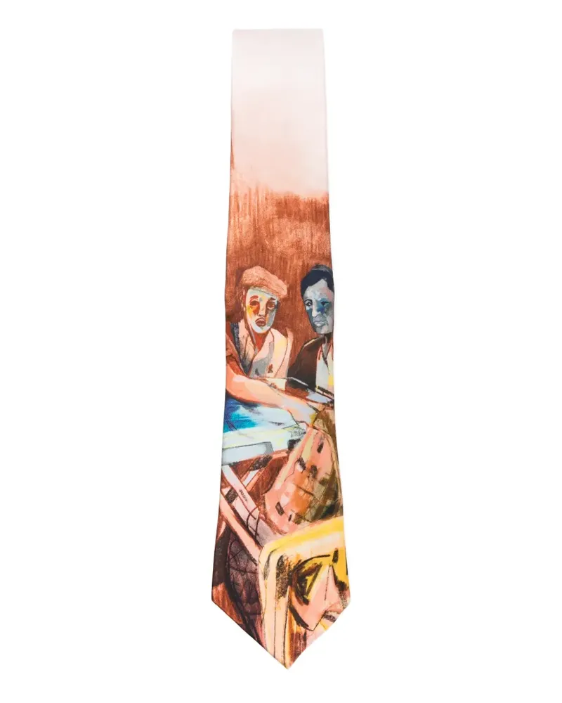 KidSuper printed tie - Rosa Rosa
