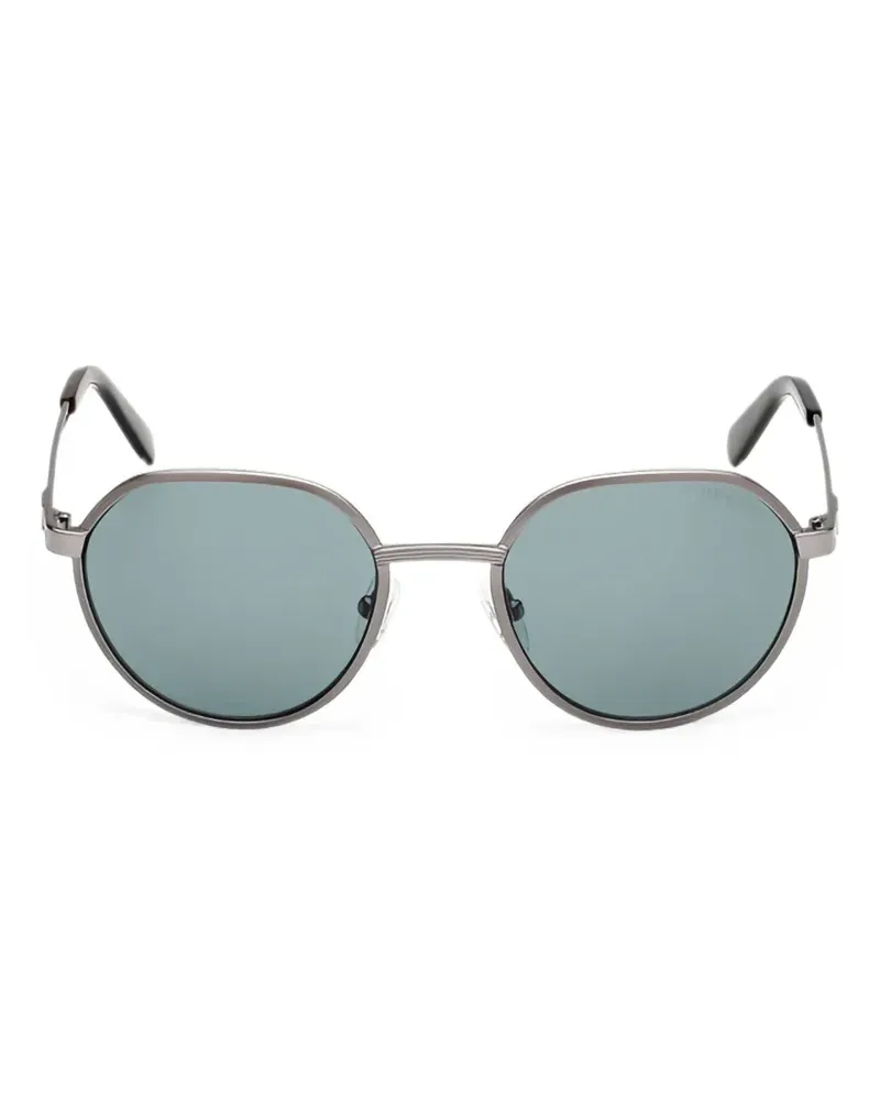 Guess Sonnenbrille mit geometrischem Gestell - Grau Grau