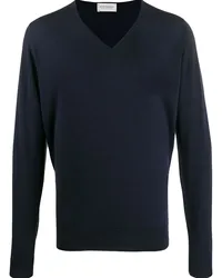 John Smedley Klassischer Pullover Blau