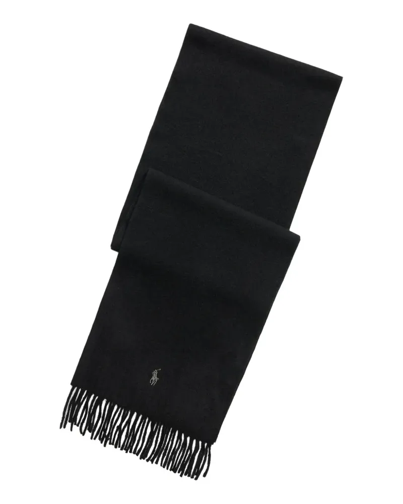 Ralph Lauren wool fringed scarf - Schwarz Schwarz