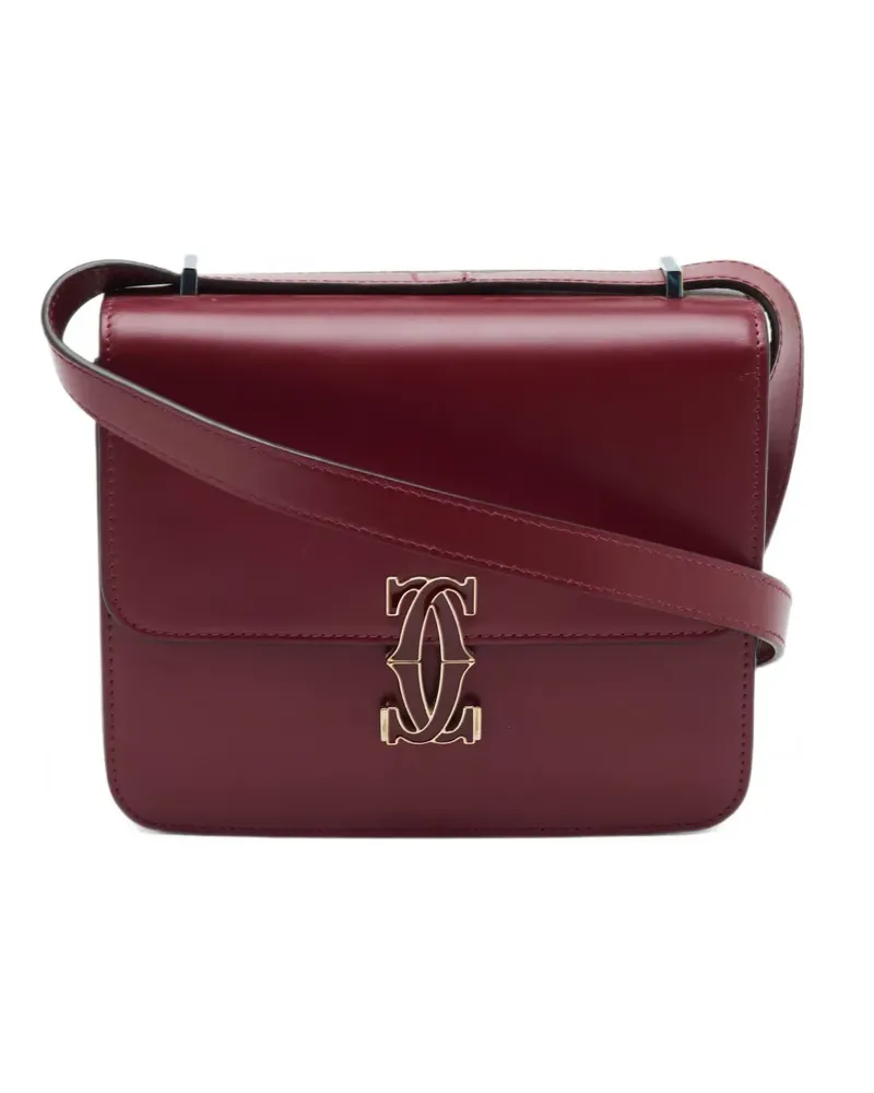 Cartier Mittelgroße Schultertasche mit CC - Rot Rot