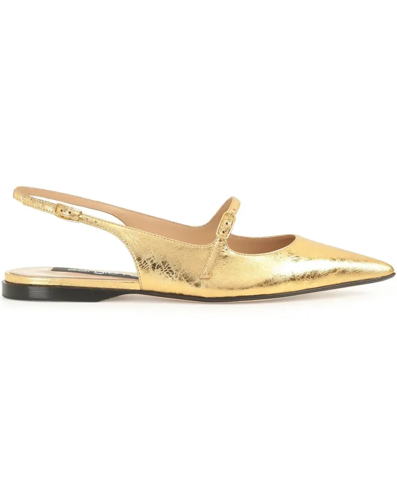 Sergio Rossi Godiva' Ballerinas - Gold Gold
