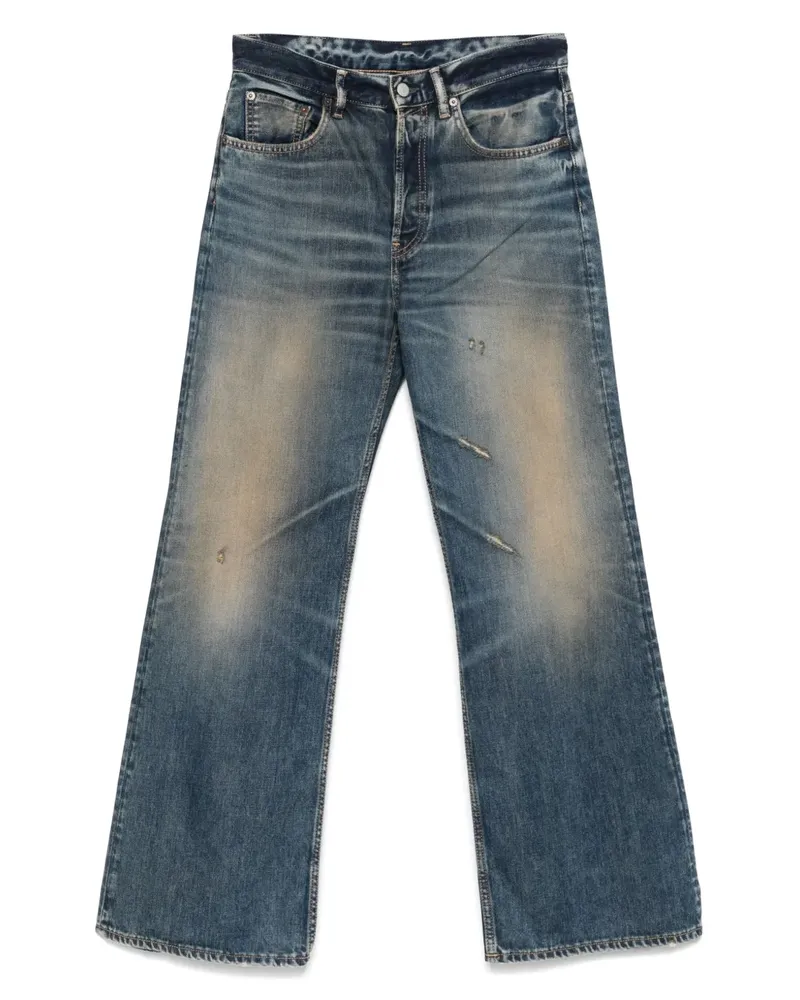 Acne Studios Jeans mit Logo-Patch - Blau Blau