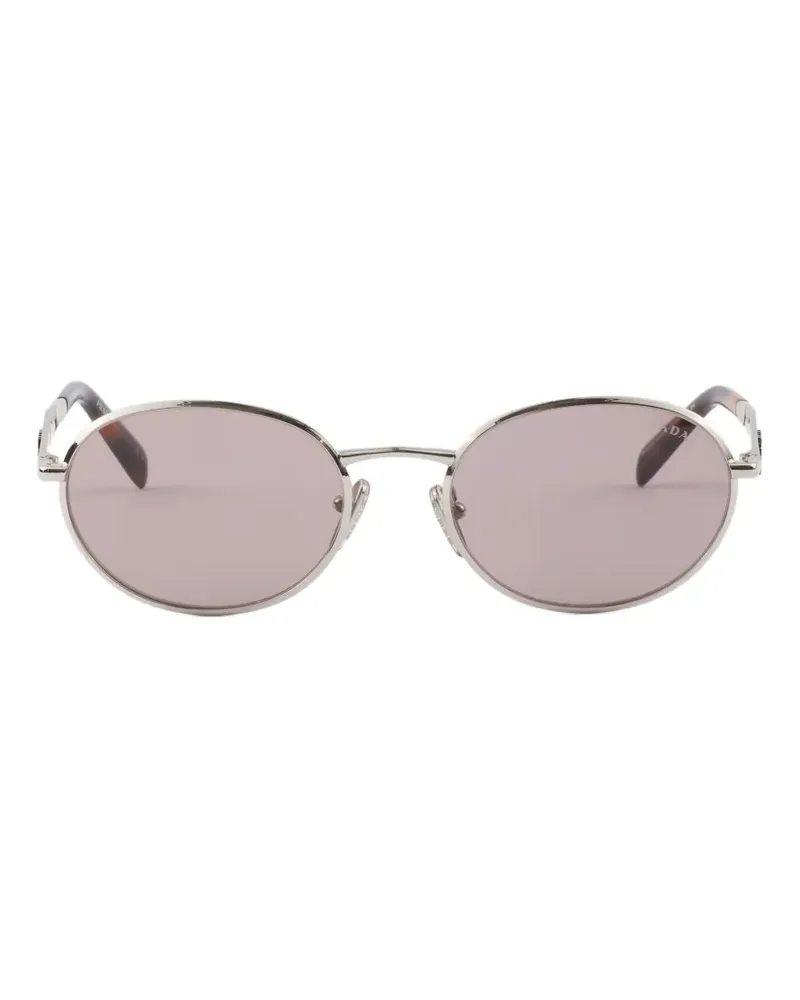 Prada Sonnenbrille mit Prada-Logo - Silber Silber
