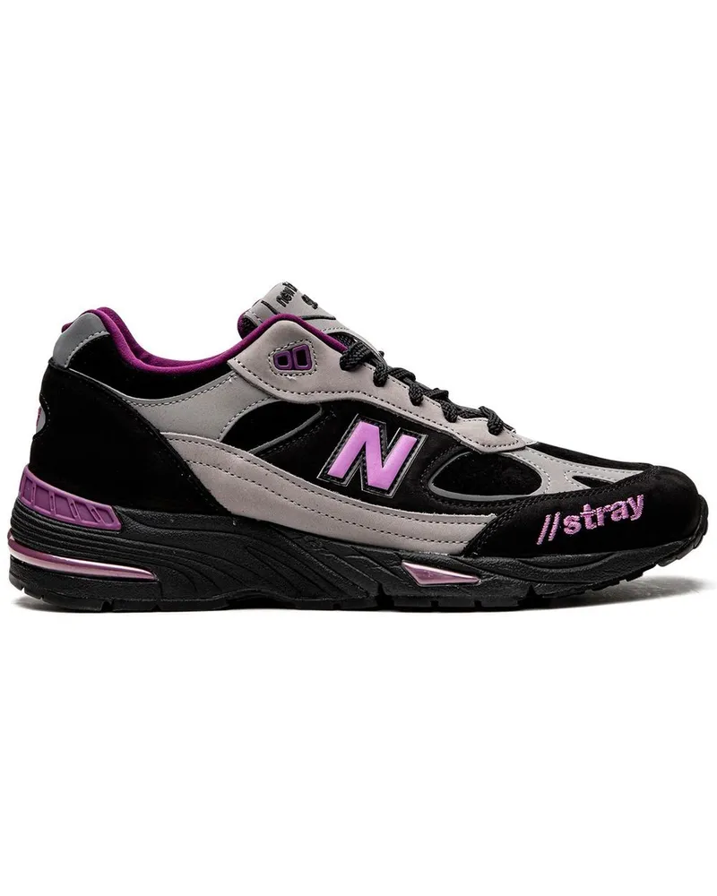 New Balance x Stray Rats 991 Sneakers - Schwarz Schwarz