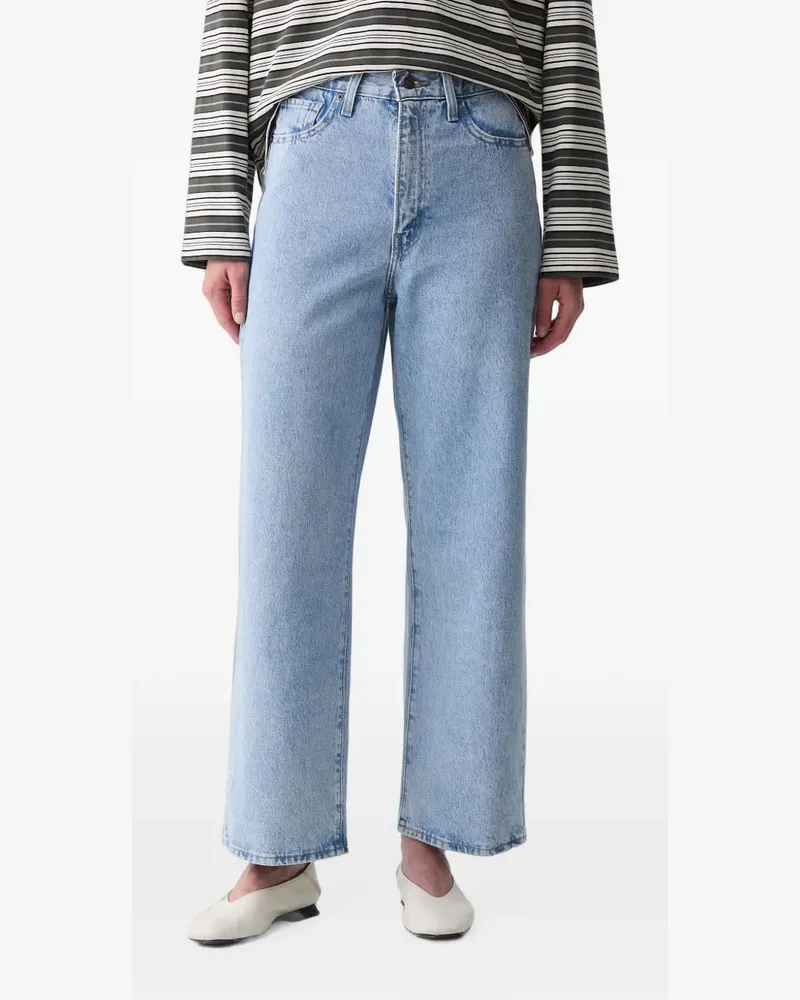Levi's High-Waist-Jeans mit geradem Bein - Blau Blau
