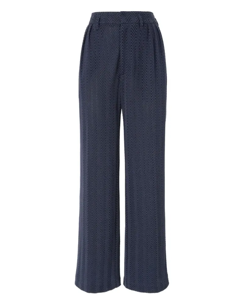 Missoni Bundfaltenhose mit Zickzackmuster - Blau Blau
