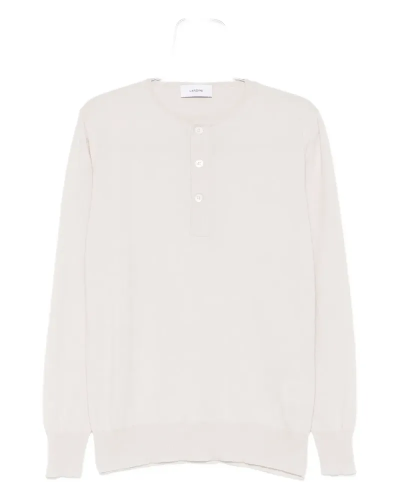 LARDINI buttoned sweater - Nude Nude