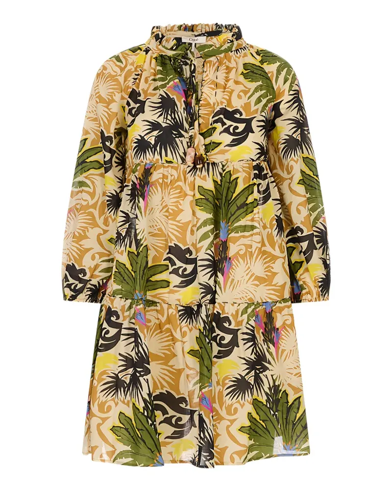 Anjuna Clara embroidered-silk kaftan beach dress - Mehrfarbig Mehrfarbig