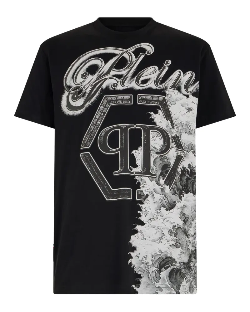Philipp Plein T-Shirt mit rundem Ausschnitt - Schwarz Schwarz
