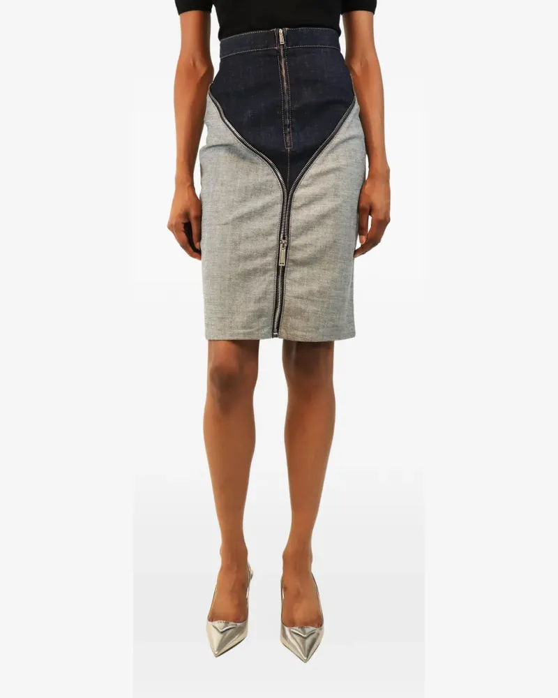 Dsquared2 Jeansrock in Distressed-Optik - Grau Grau