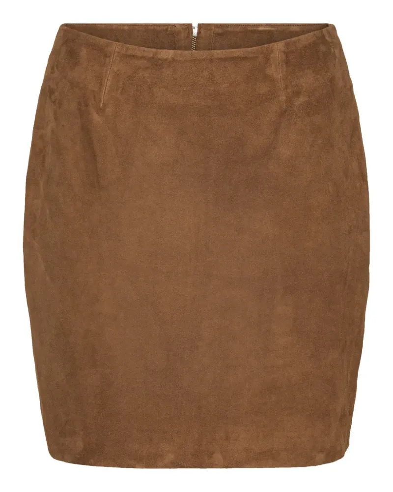 ROTATE Birger Christensen Wildleder-Minirock - Braun Braun