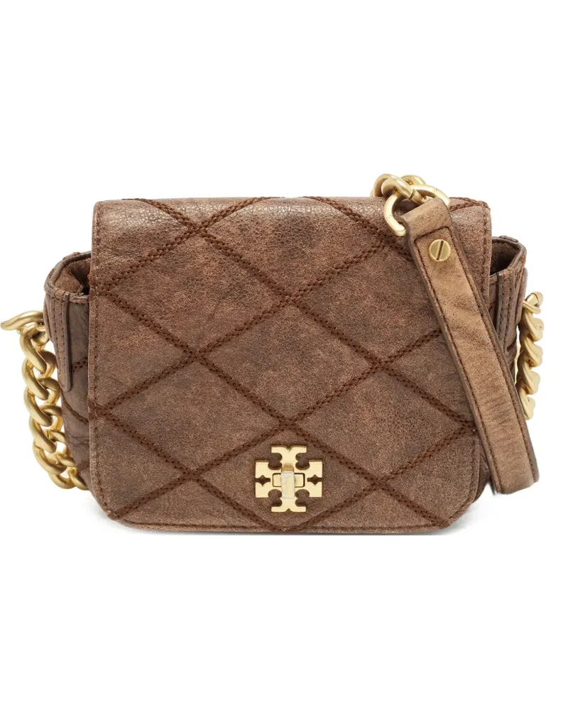 Tory Burch Gesteppte Kira Umhängetasche - Braun Braun