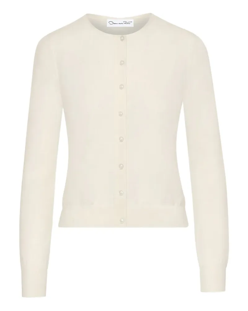 Oscar de la Renta Geknöpfter Cardigan - Weiß Weiß