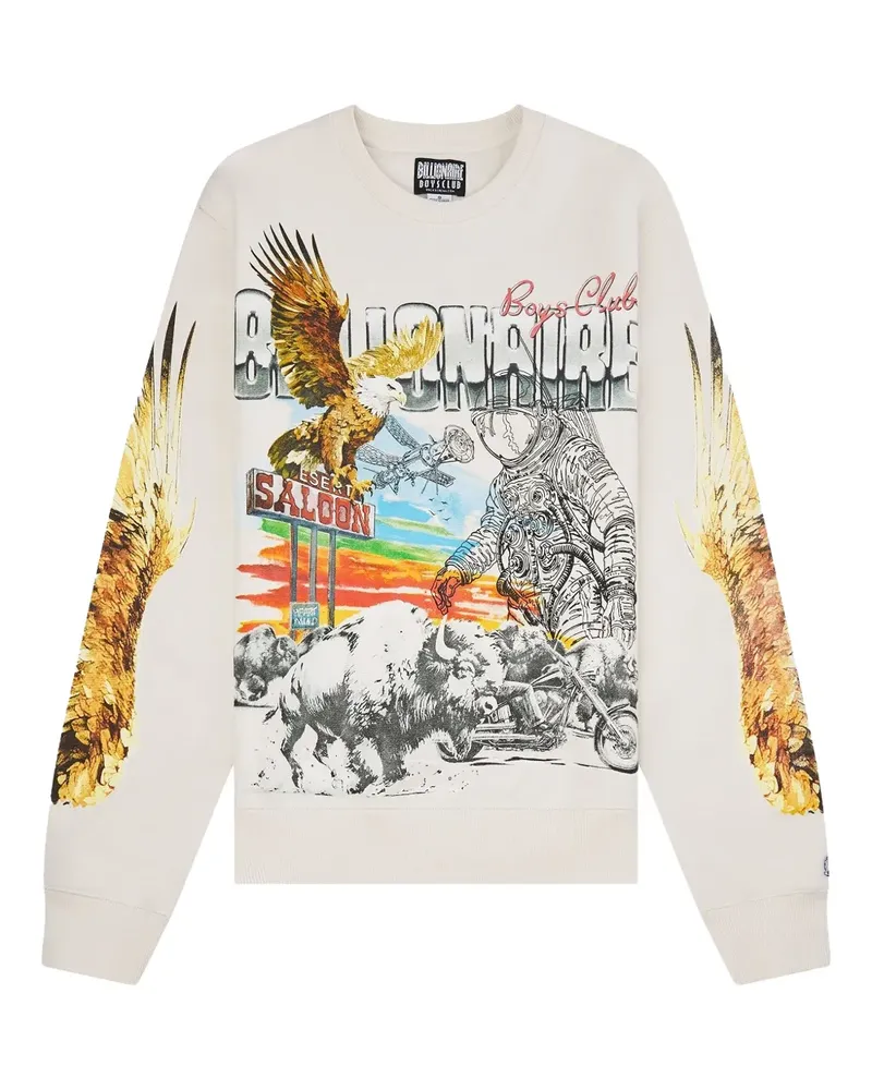 Billionaire Boys Club Sweatshirt mit grafischem Print - Nude Nude