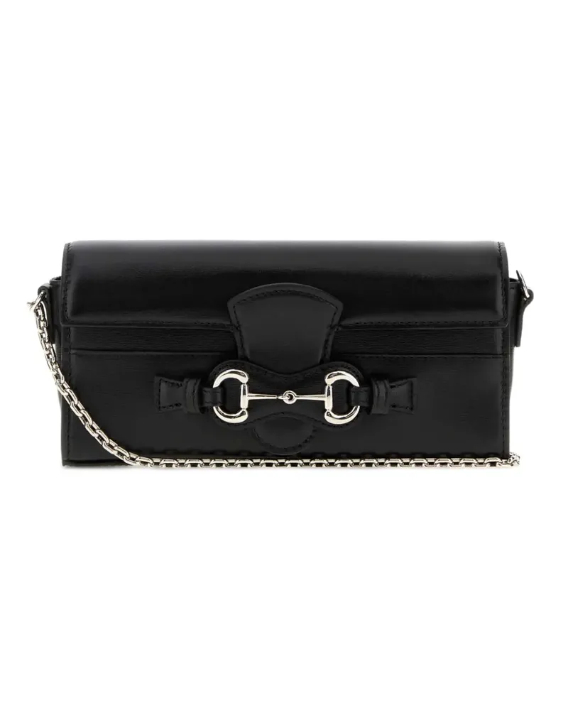 Gucci Horsebit Portemonnaie mit Kettenriemen - Schwarz Schwarz