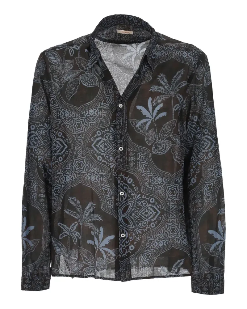 OFFICINA 36 paisley-print palm-tree shirt - Braun Braun
