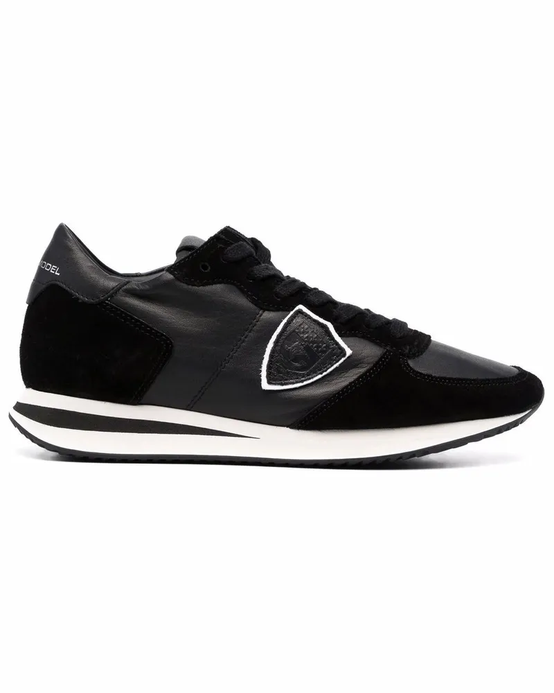 Philippe Model Sneakers mit Logo-Patch - Schwarz Schwarz