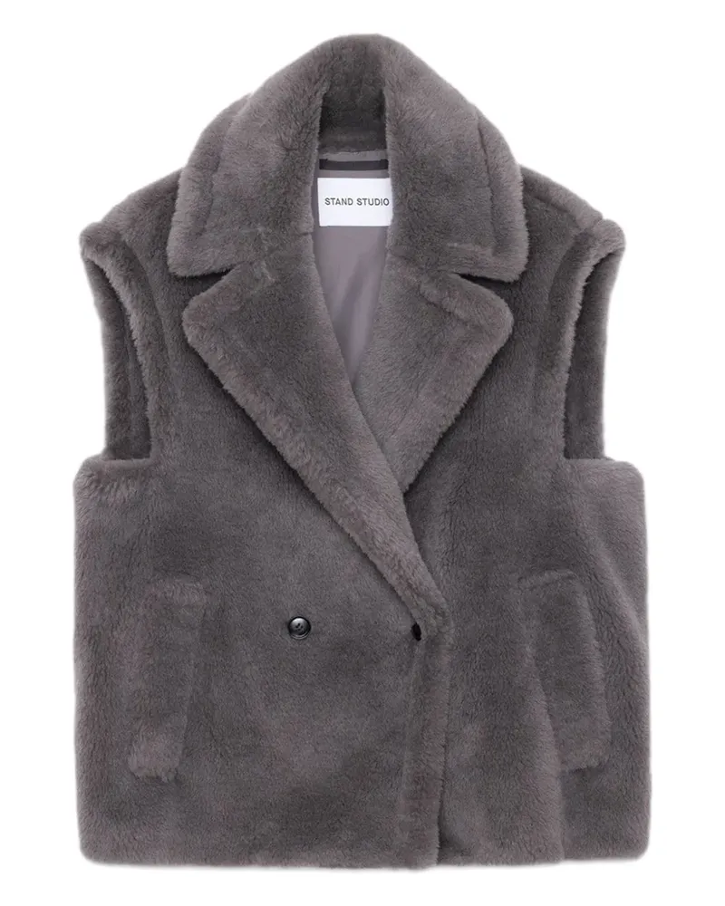 STAND Clary double-breasted vest - Grau Grau