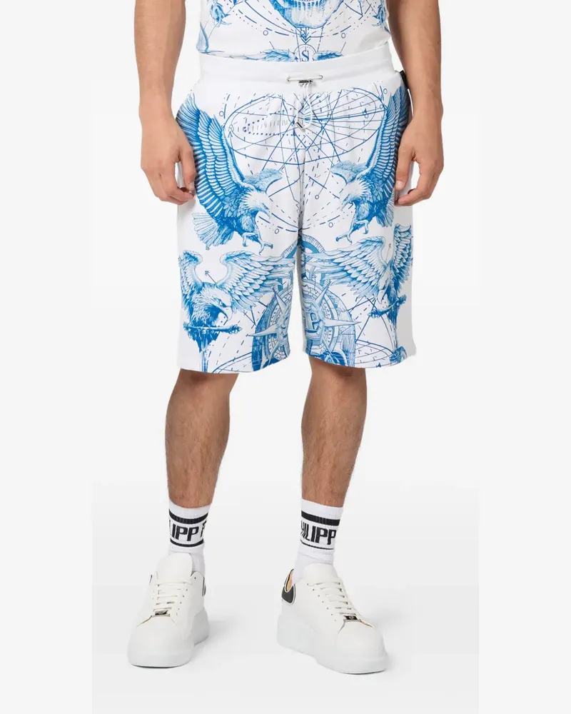 Philipp Plein Shorts mit Stretchbund - Weiß Weiß