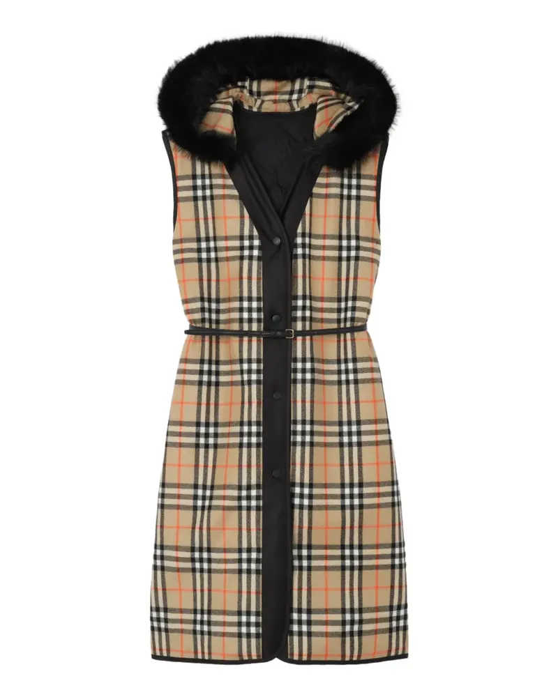 Burberry Wendbare Weste mit Kapuze - Nude Nude