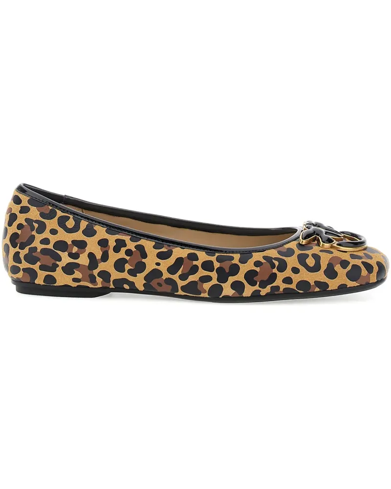Pinko Ballerinas mit Leoparden-Print - Braun Braun