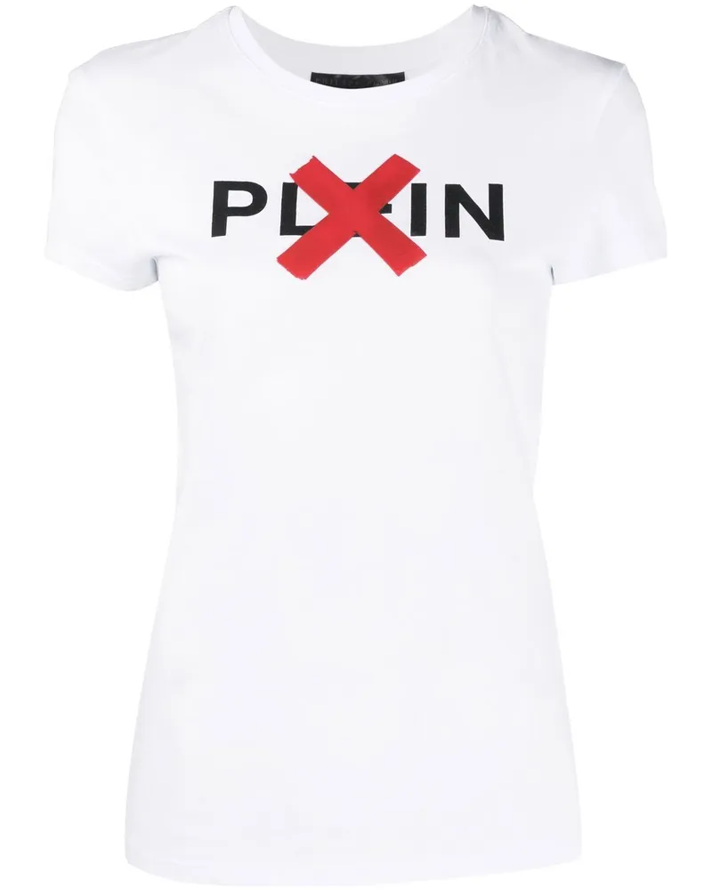 Philipp Plein T-Shirt mit Logo-Print - Weiß Weiß