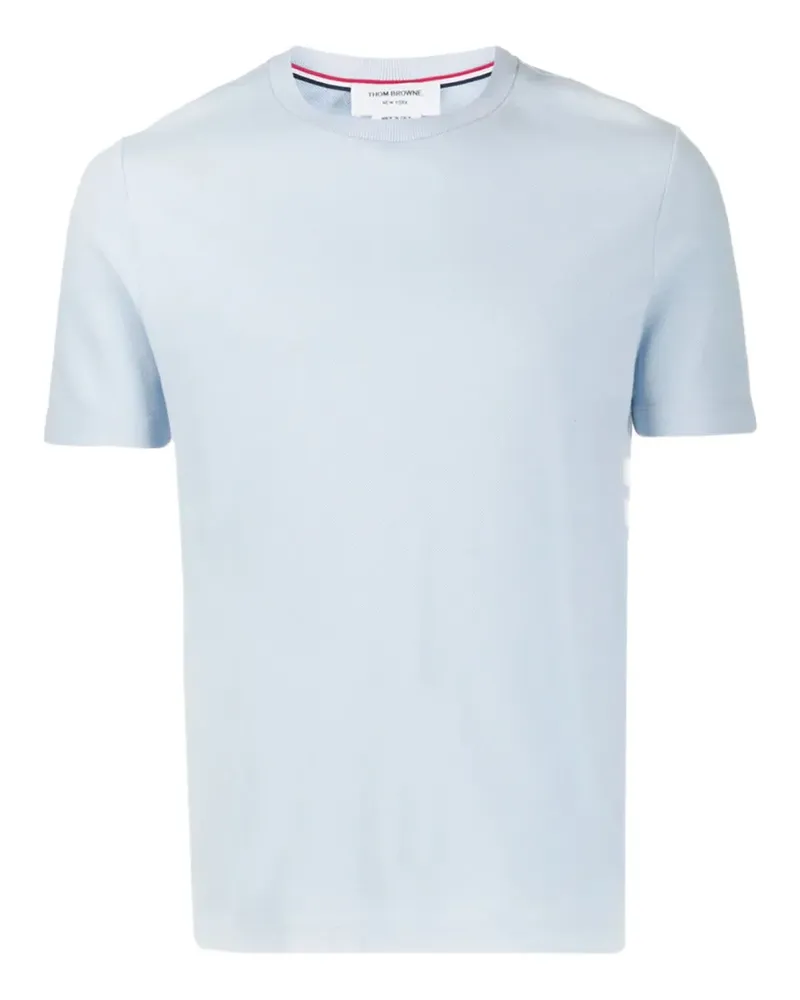 Thom Browne T-Shirt mit Streifen - Blau Blau