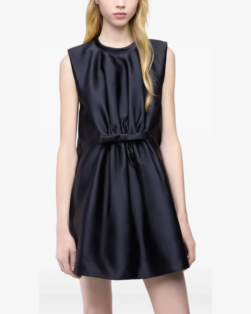 Paco Rabanne Minikleid mit Schleife - Schwarz Schwarz