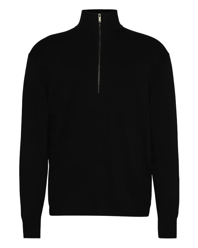 Calvin Klein Pullover mit Reißverschluss - Schwarz Schwarz