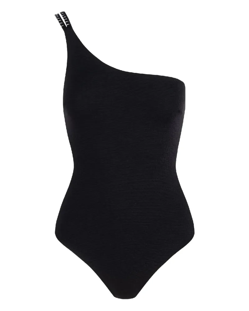 Marysia Fauna One-Shoulder-Badeanzug - Schwarz Schwarz