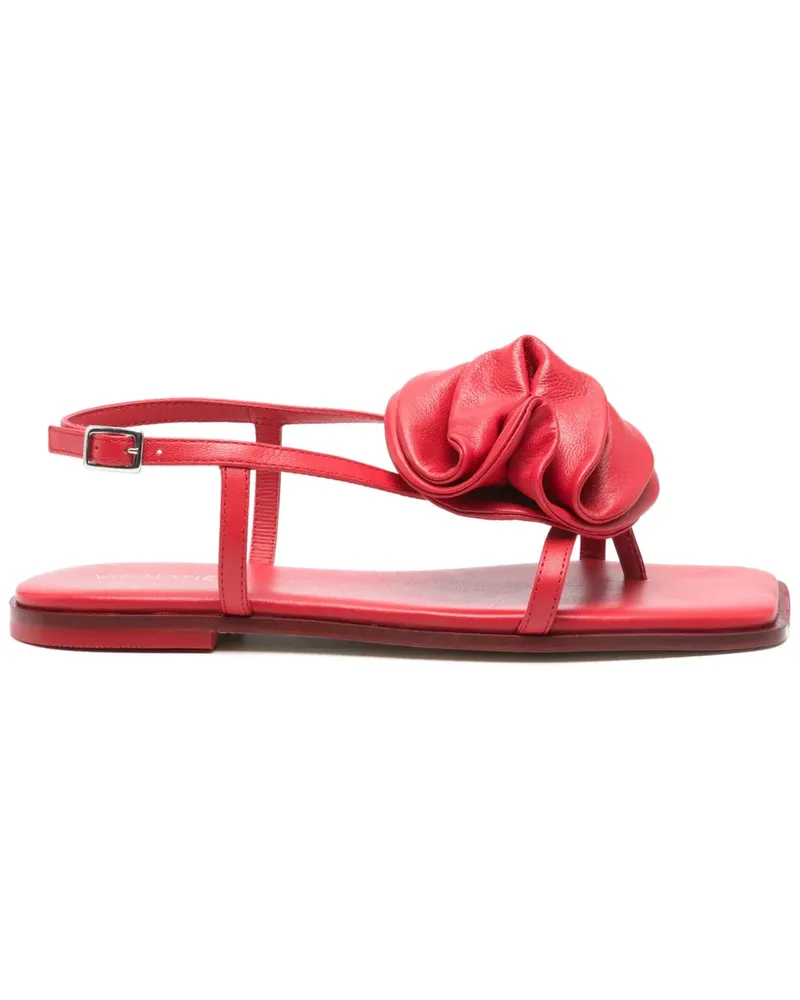 Vic Matié Sandalen mit Blütenapplikation - Rot Rot