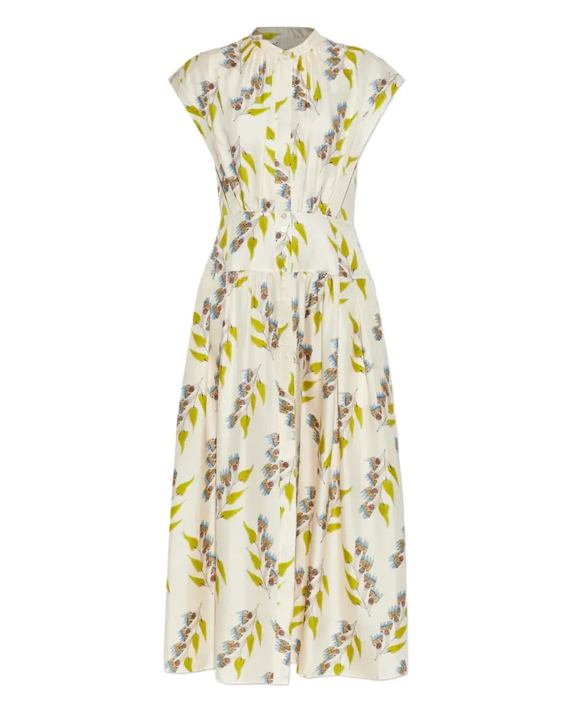 Ulla Johnson Lausanne floral midi dress - Weiß Weiß