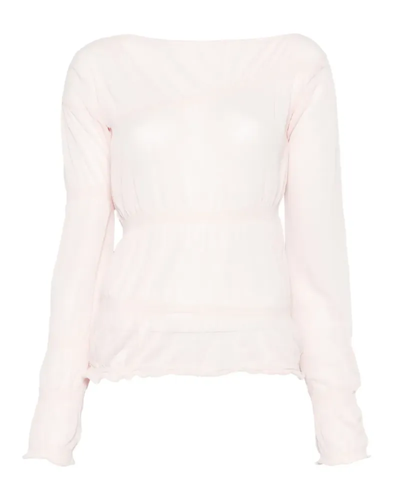 Paloma Wool Oberteil mit U-Boot-Ausschnitt - Rosa Rosa