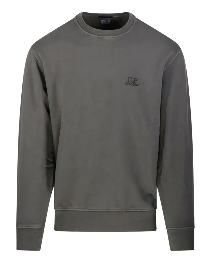 C.P. Company Sweatshirt mit Logo-Stickerei - Grau Grau