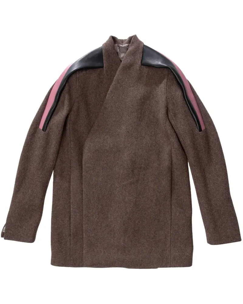 Rick Owens Officer Jacke - Braun Braun
