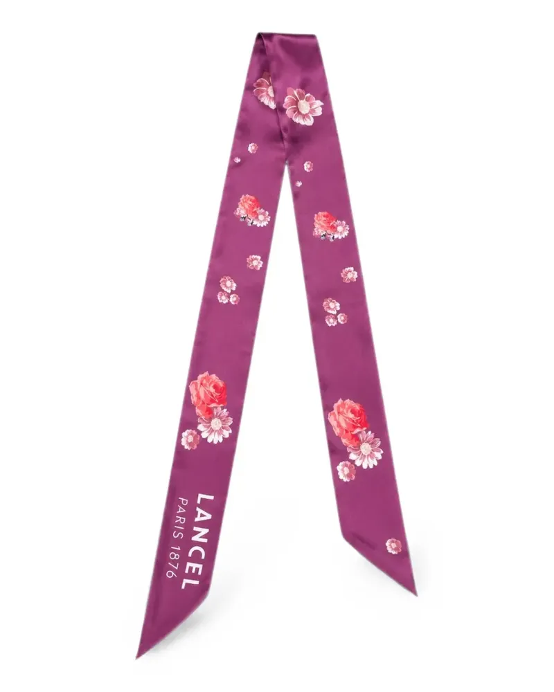 Lancel floral-print scarf - Violett Violett