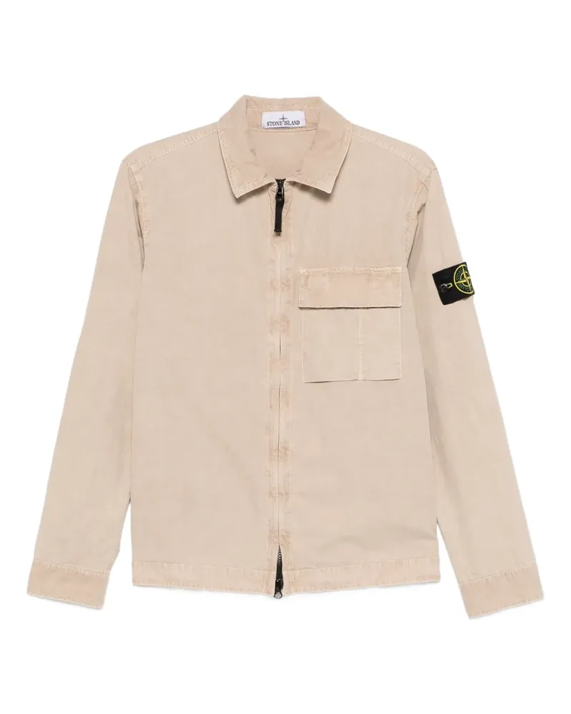 Stone Island pocket zip overshirt - Nude Nude