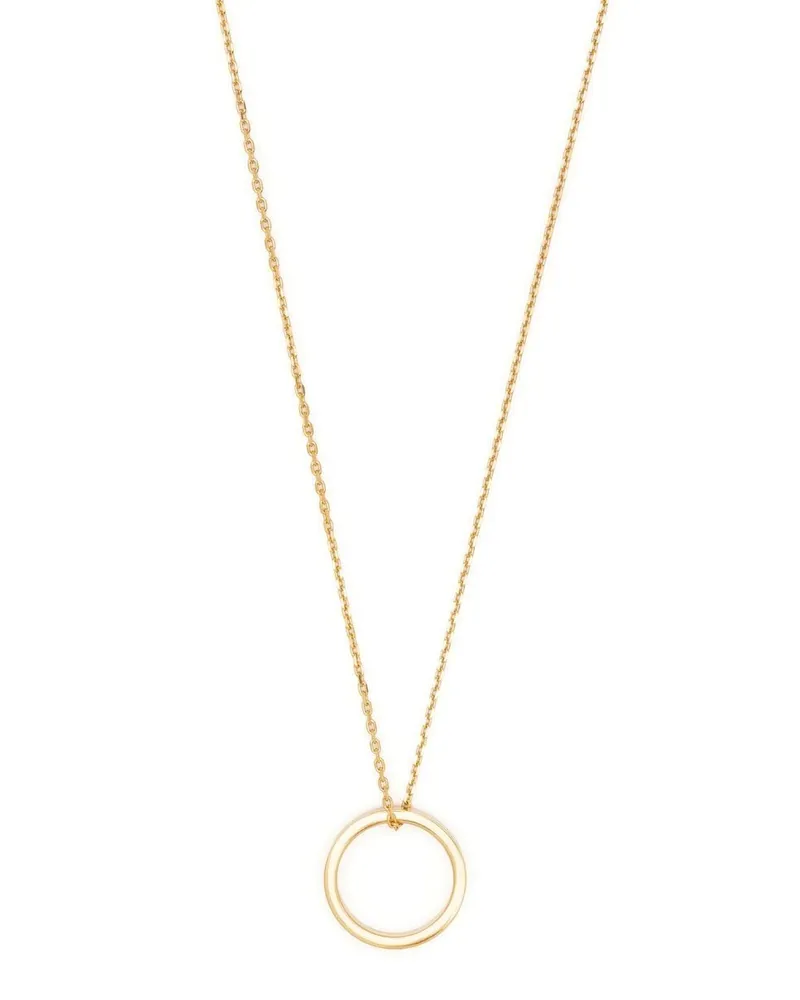 Maison Margiela Halskette mit graviertem Logo-Anhänger - Gold Gold