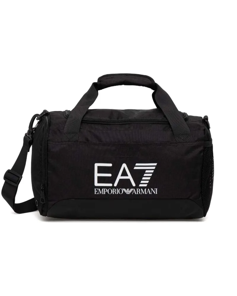 EA7 Reisetasche mit Logo-Print - Schwarz Schwarz