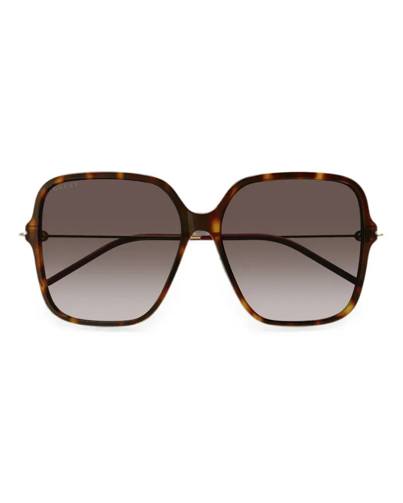 Gucci oversized-frame sunglasses - Braun Braun