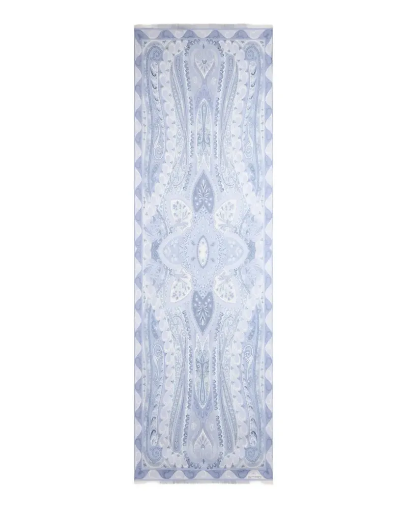Etro Schal mit Paisleymuster - Weiß Weiß