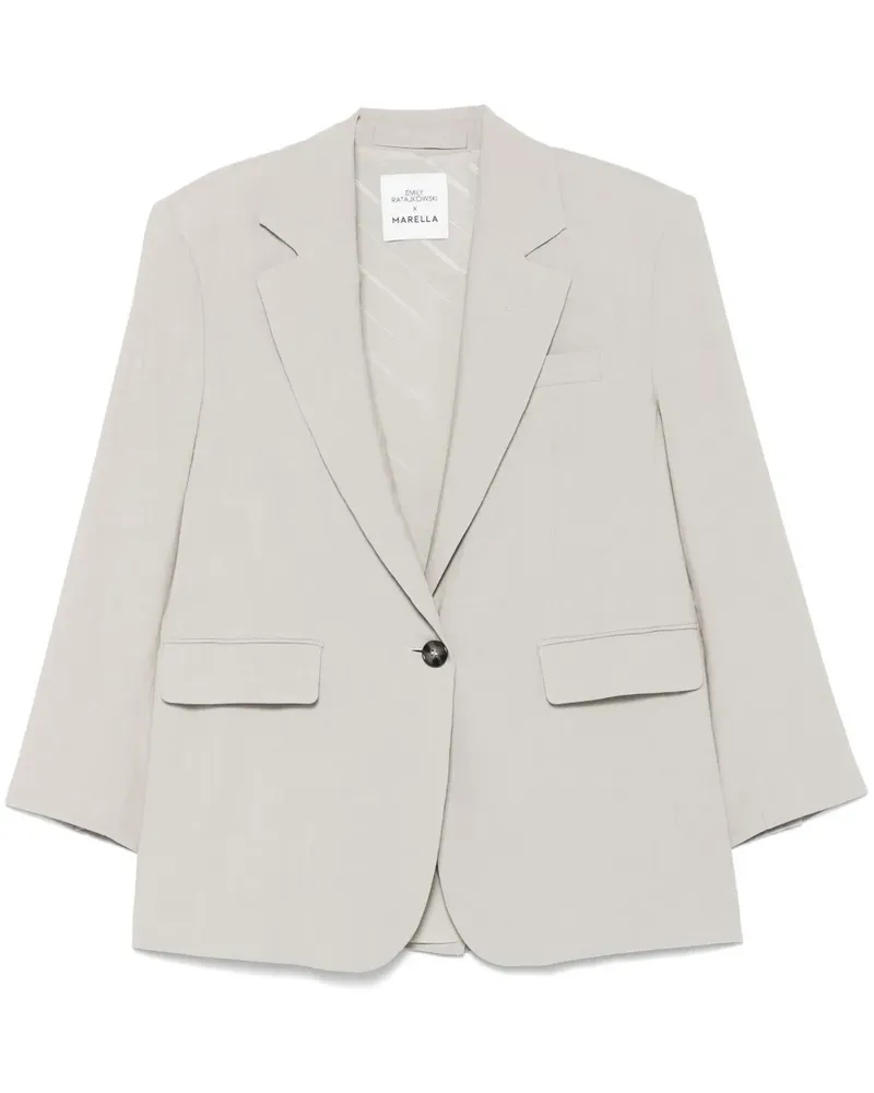MARELLA x Emily Ratajkowski Over Blazer - Grau Grau