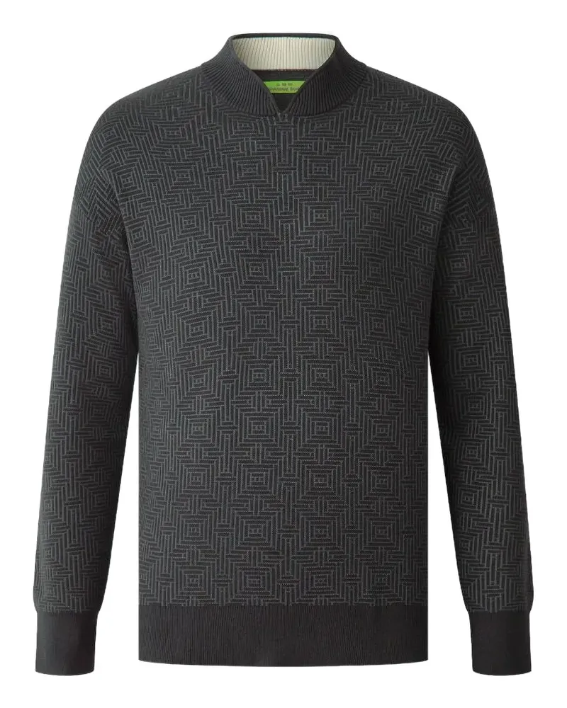 Shanghai Tang Pullover mit Jacquardmuster - Grau Grau