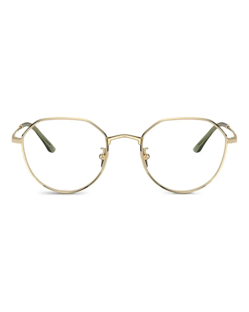 Giorgio Armani Brille mit geometrischem Gestell - Gold Gold