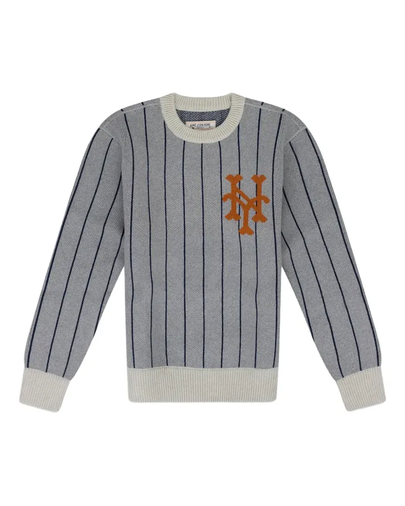 Aimé Leon Dore x New York Mets pinstriped sweater - Grau Grau