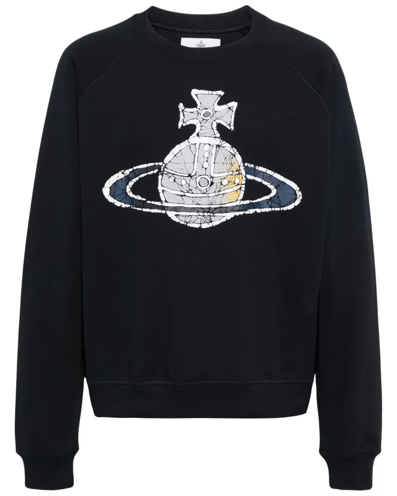 Vivienne Westwood Time Machine Sweatshirt aus Baumwolle Blau