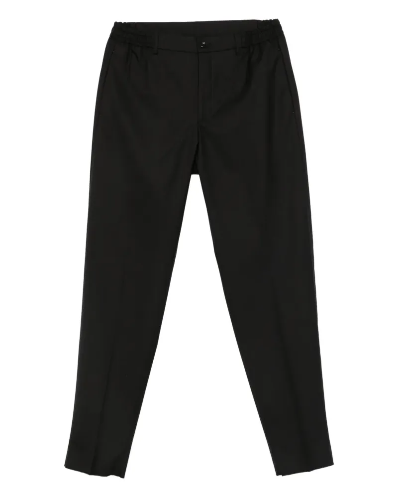 Tagliatore elasticated-waistband trousers - Schwarz Schwarz