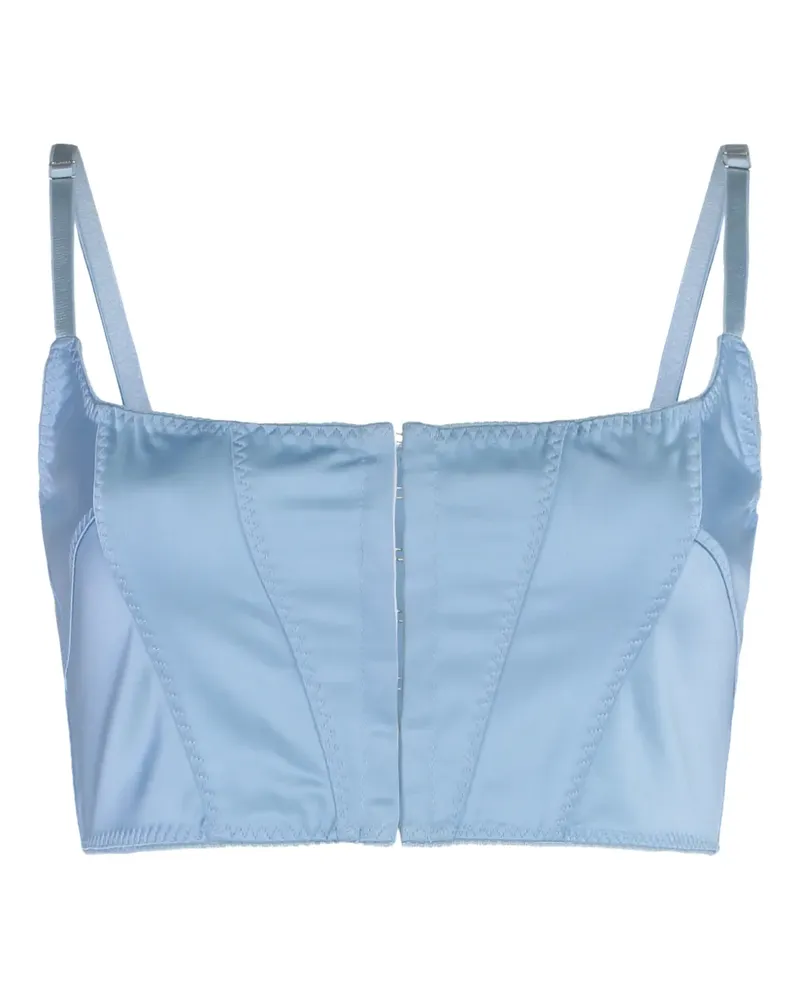 Anna October Cropped-Top - Blau Blau