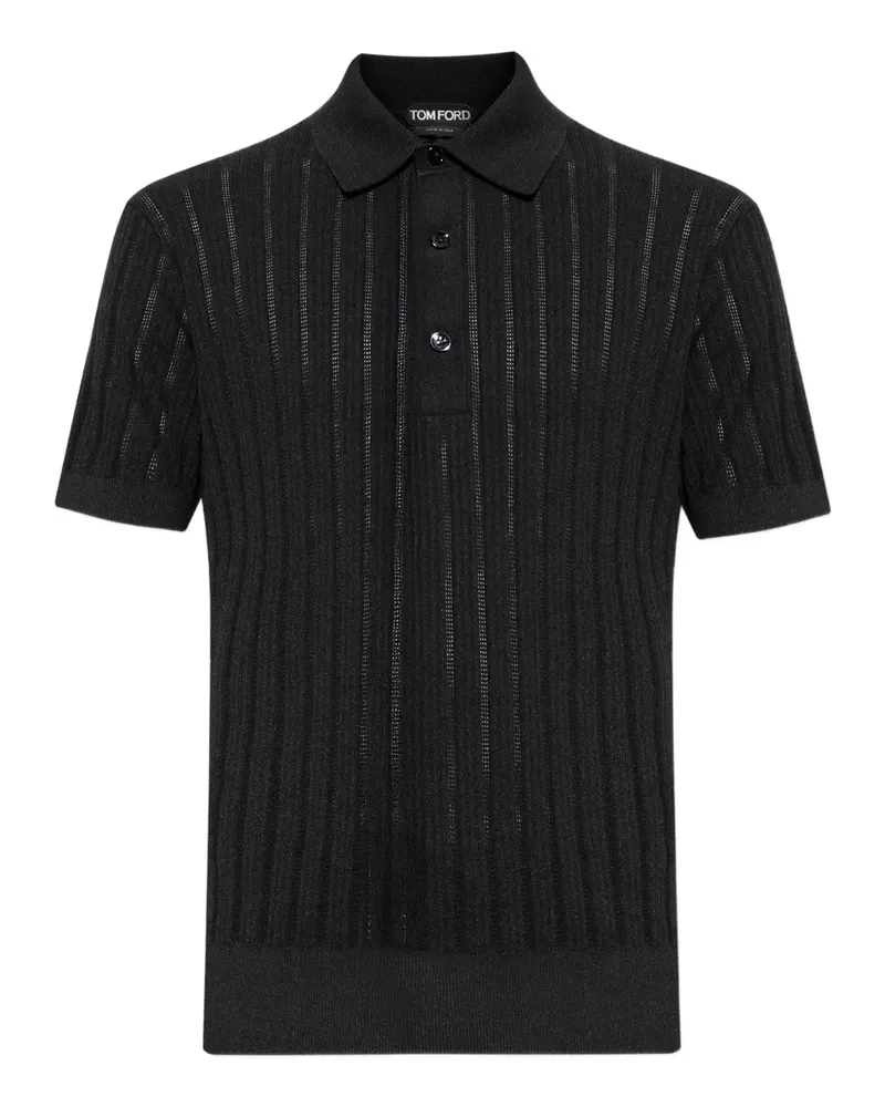 Tom Ford Klassisches Poloshirt - Schwarz Schwarz